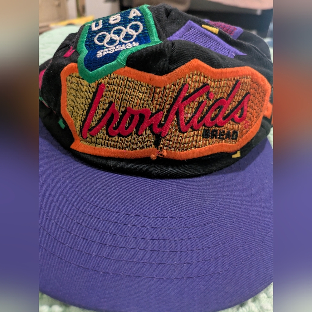 Vintage Sara Lee Iron Kid's Bread Official US Olympic Team Sponsor 1996 Hat